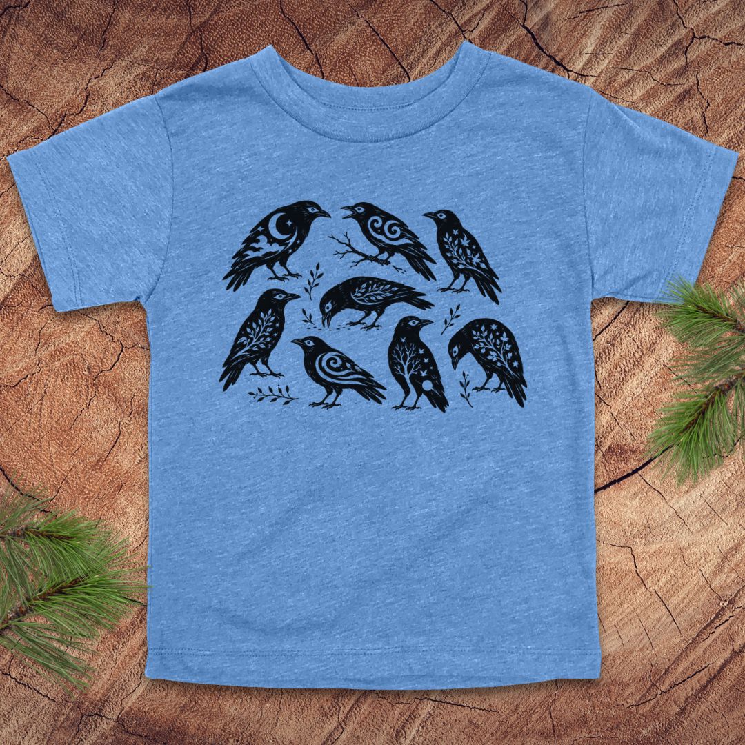 Folk-Art Crows Toddler Tee