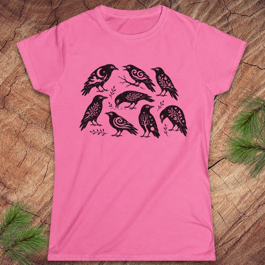 Folk Art Crows Women's Tee
