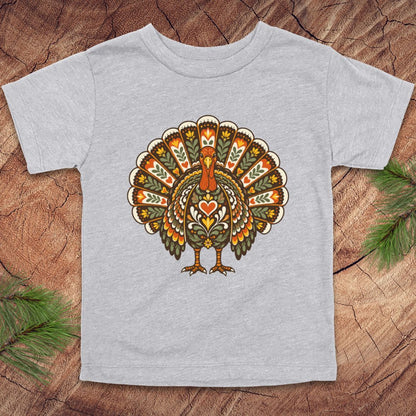 Folk Art Turkey Toddler Tee