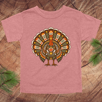 Folk Art Turkey Toddler Tee