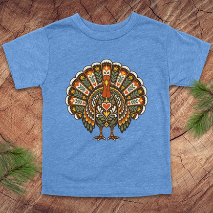 Folk Art Turkey Toddler Tee