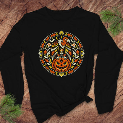 Folk Art Vulture Long-Sleeve Tee
