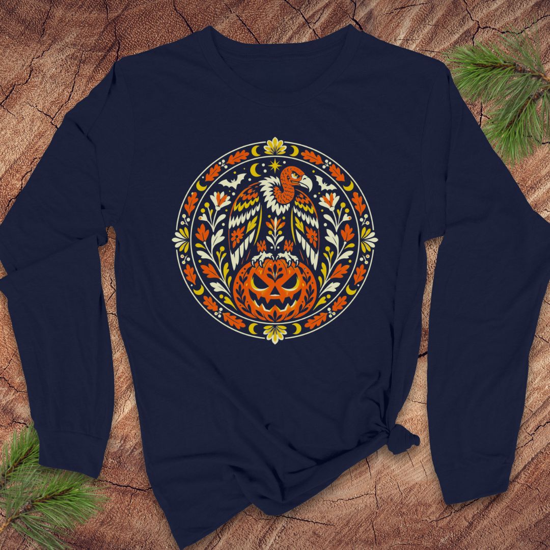 Folk Art Vulture Long-Sleeve Tee