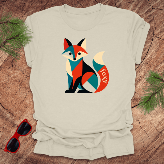 Geometric Foxy Tee - Wandering Owl Adventure Gear