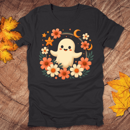 Ghost and Flowers Tee - Wandering Owl Adventure Gear