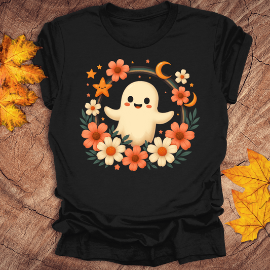 Ghost and Flowers Tee - Wandering Owl Adventure Gear