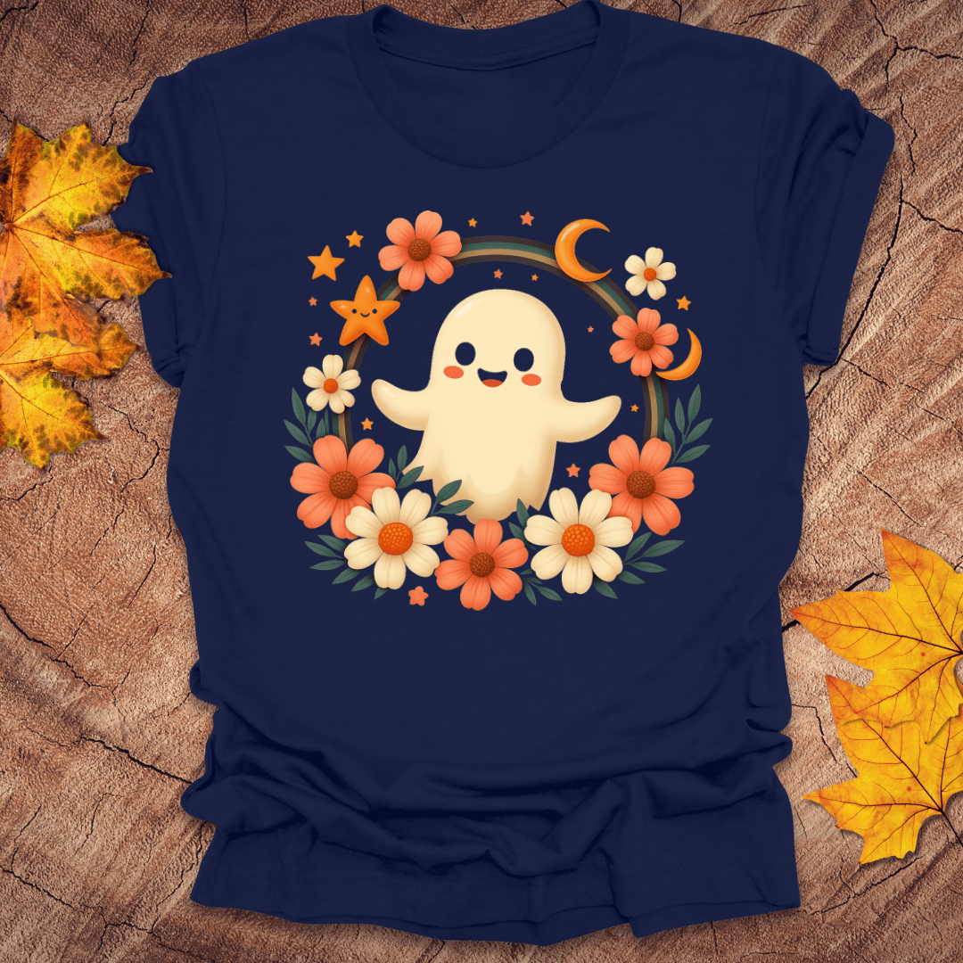 Ghost and Flowers Tee - Wandering Owl Adventure Gear