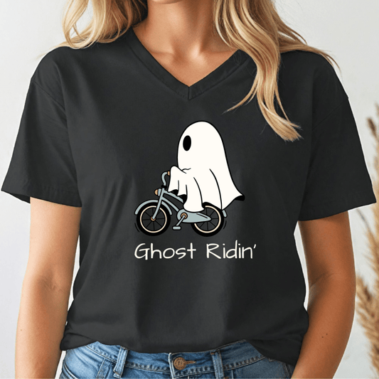 Ghost Ridin' V - neck Tee - Wandering Owl Adventure Gear