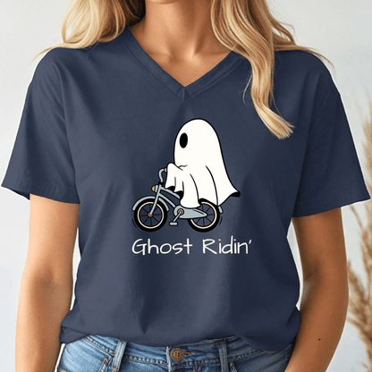 Ghost Ridin' V - neck Tee - Wandering Owl Adventure Gear