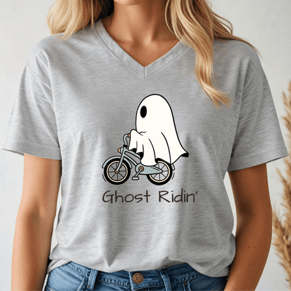 Ghost Ridin' V - neck Tee - Wandering Owl Adventure Gear
