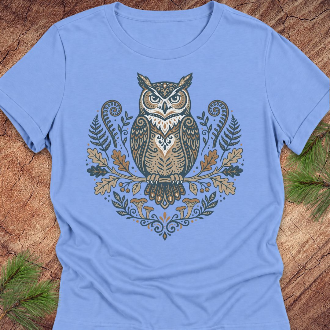 Great Horned Owl of the Woods Women's Relaxed Tee