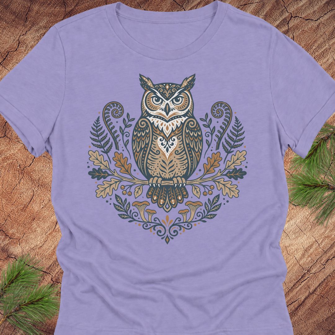 Great Horned Owl of the Woods Women's Relaxed Tee