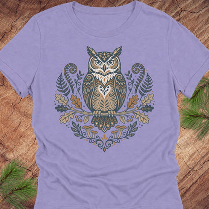 Great Horned Owl of the Woods Women's Relaxed Tee