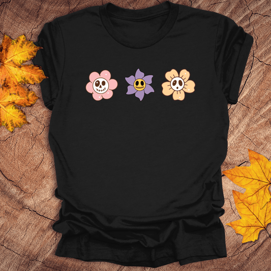 Halloween Flowers Tee - Wandering Owl Adventure Gear