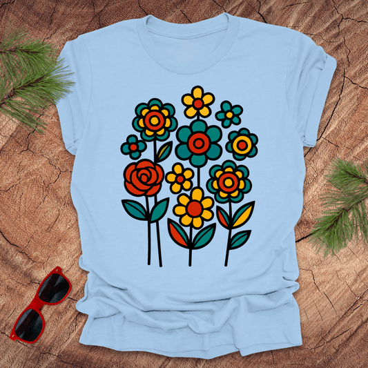 Happy Flowers Tee - Wandering Owl Adventure Gear