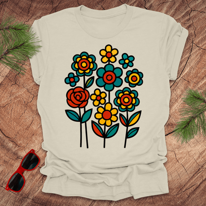 Happy Flowers Tee - Wandering Owl Adventure Gear