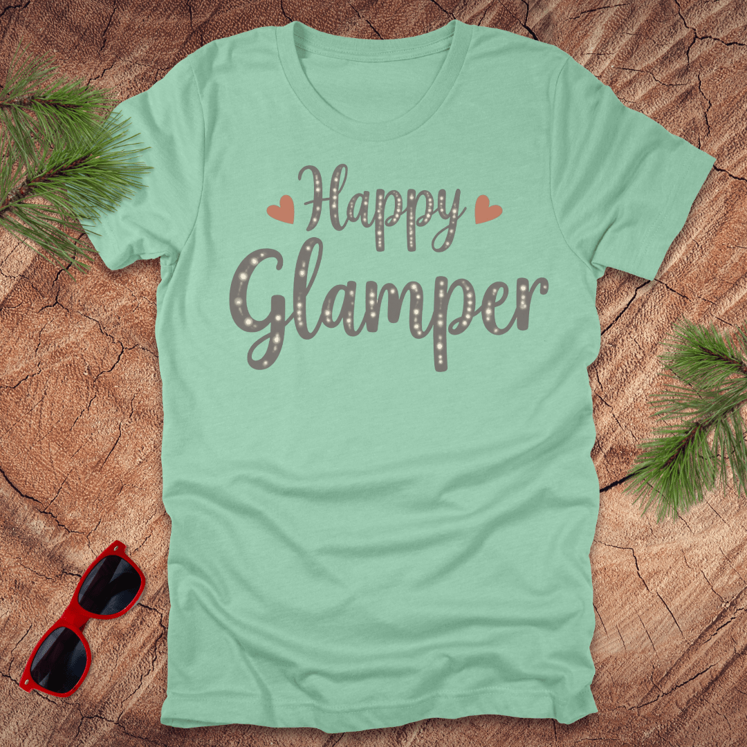 Happy Glamper Tee - Wandering Owl Adventure Gear