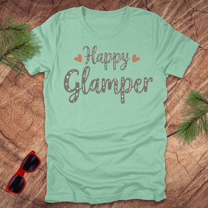 Happy Glamper Tee - Wandering Owl Adventure Gear