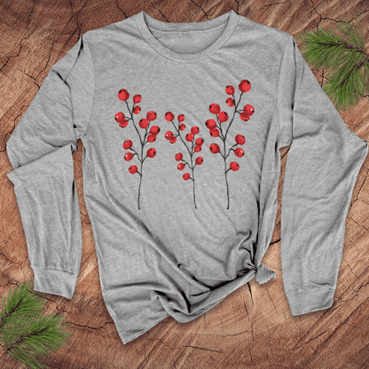 Happy Holly Berries Long-Sleeve Tee