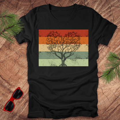 Heart Tree Retro Tee - Wandering Owl Adventure Gear