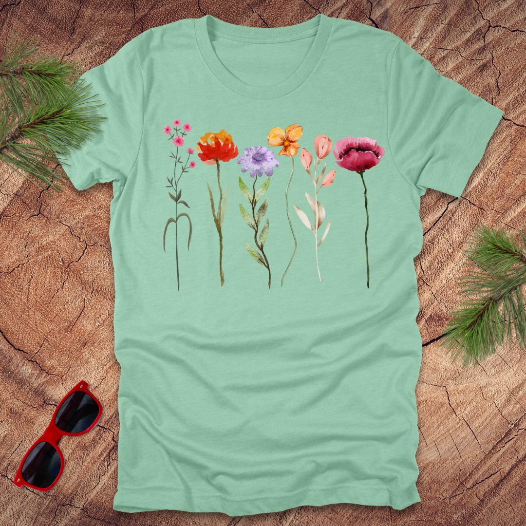 Tall Flowers Art Tee