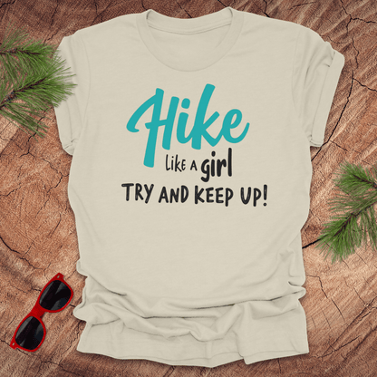 Hike Like a Girl, Keep Up Tee - Wandering Owl Adventure Gear