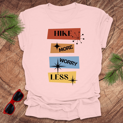 Hike More Worry Less Tee - Wandering Owl Adventure Gear