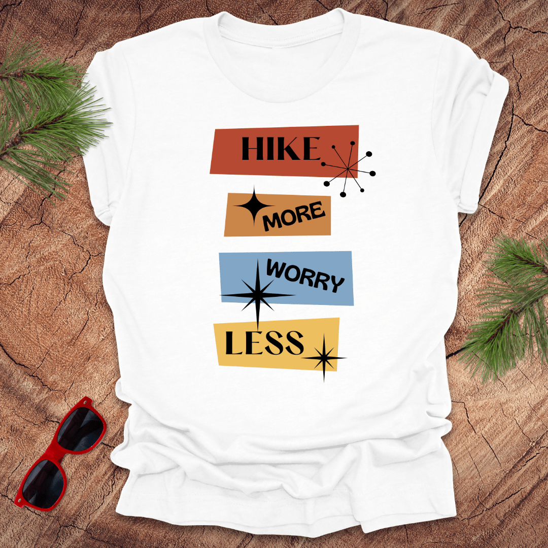 Hike More Worry Less Tee - Wandering Owl Adventure Gear