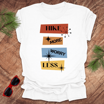 Hike More Worry Less Tee - Wandering Owl Adventure Gear