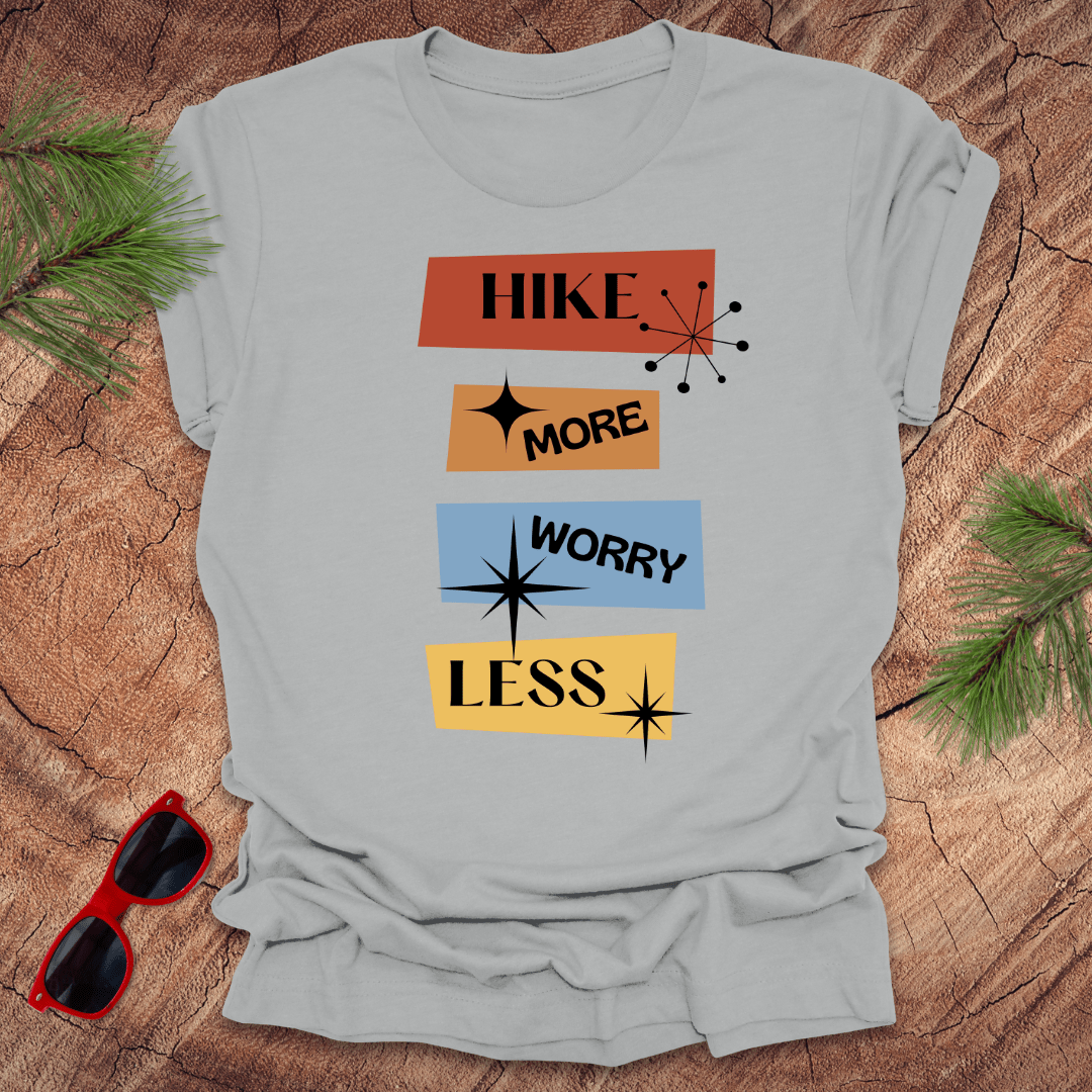 Hike More Worry Less Tee - Wandering Owl Adventure Gear