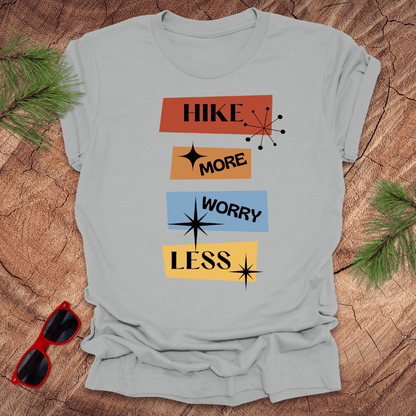 Hike More Worry Less Tee - Wandering Owl Adventure Gear