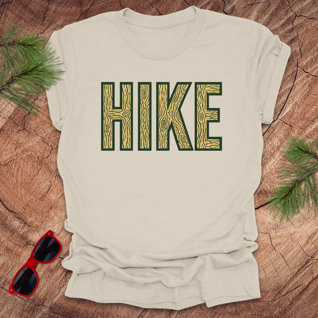 Hike Woodgrain Tee - Wandering Owl Adventure Gear