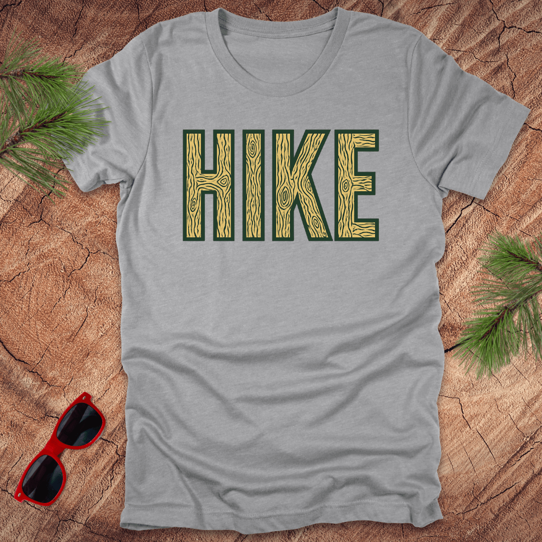 Hike Woodgrain Tee - Wandering Owl Adventure Gear