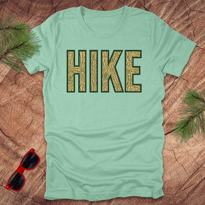 Hike Woodgrain Tee - Wandering Owl Adventure Gear