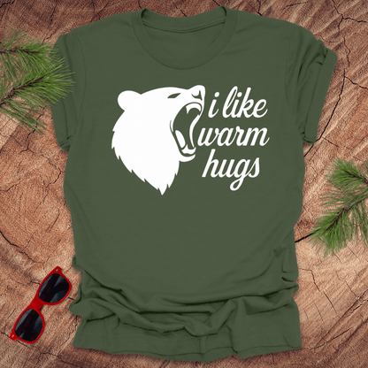 I Like Warm Hugs Bear Tee - Wandering Owl Adventure Gear