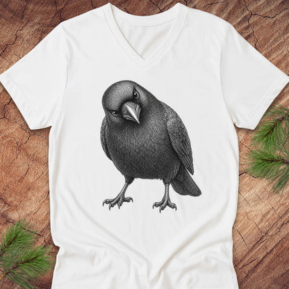 Indignant Crow V-Neck Tee