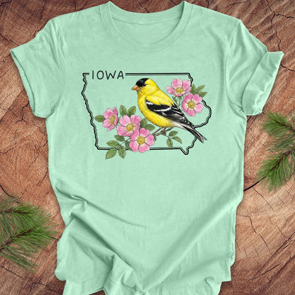 Iowa State Bird Eastern Goldfinch Tee