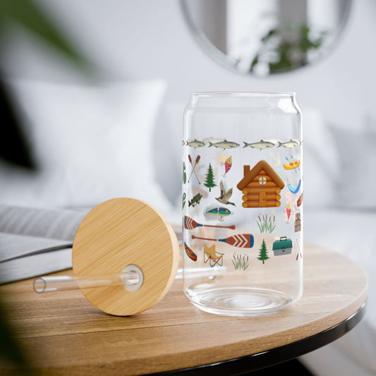 Lake Life Glass Tumbler