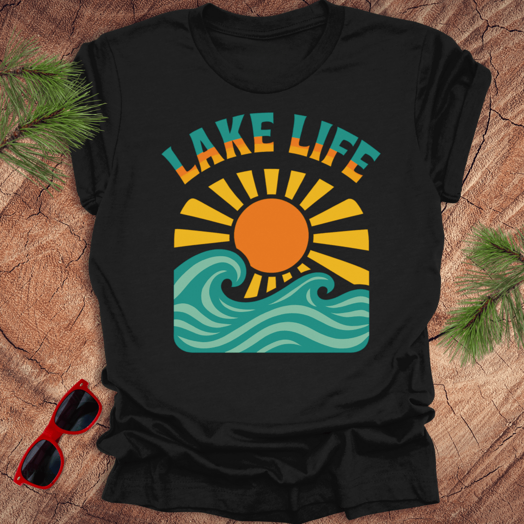 Lake Life Sunset Tee - Wandering Owl Adventure Gear