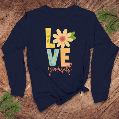Love Yourself Long Sleeve Tee - Wandering Owl Adventure Gear