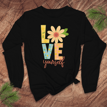 Love Yourself Long Sleeve Tee - Wandering Owl Adventure Gear