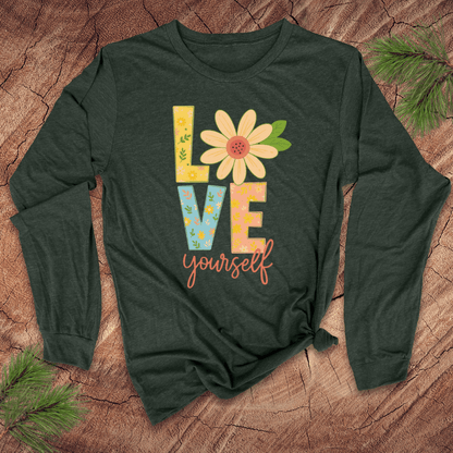 Love Yourself Long Sleeve Tee - Wandering Owl Adventure Gear