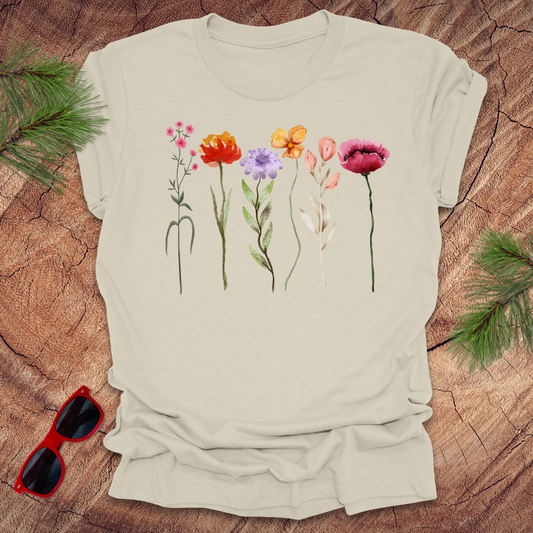 Tall Flowers Art Tee