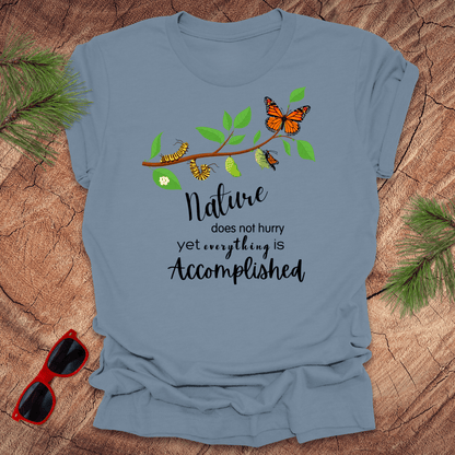 Nature Does Not Hurry Tee - Wandering Owl Adventure Gear