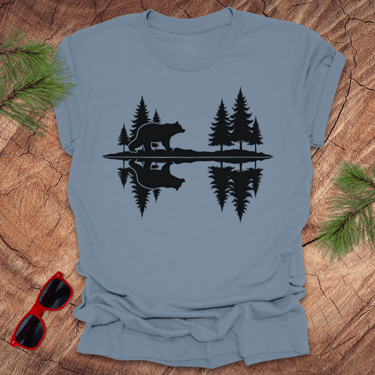 Nature Reflection Bear Tee - Wandering Owl Adventure Gear