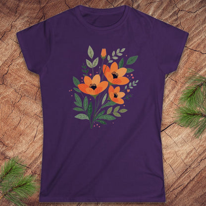 Orange Bouquet Women's Tee