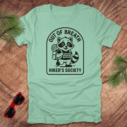 Out of Breath Hiker's Society Tee - Wandering Owl Adventure Gear