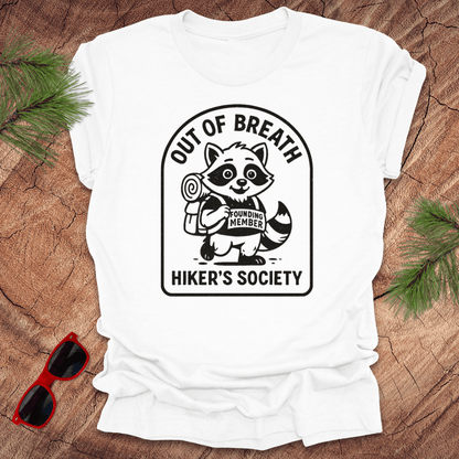Out of Breath Hiker's Society Tee - Wandering Owl Adventure Gear