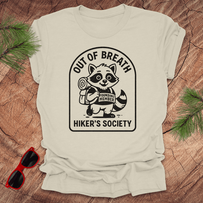 Out of Breath Hiker's Society Tee - Wandering Owl Adventure Gear