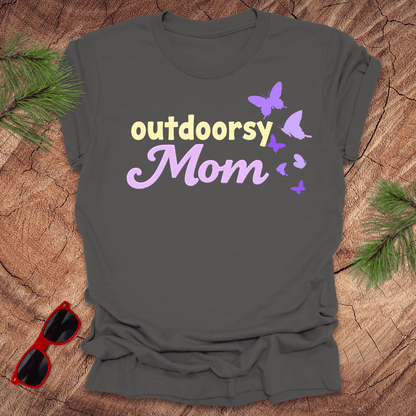 Outdoorsy Mom Butterfly Tee - Wandering Owl Adventure Gear